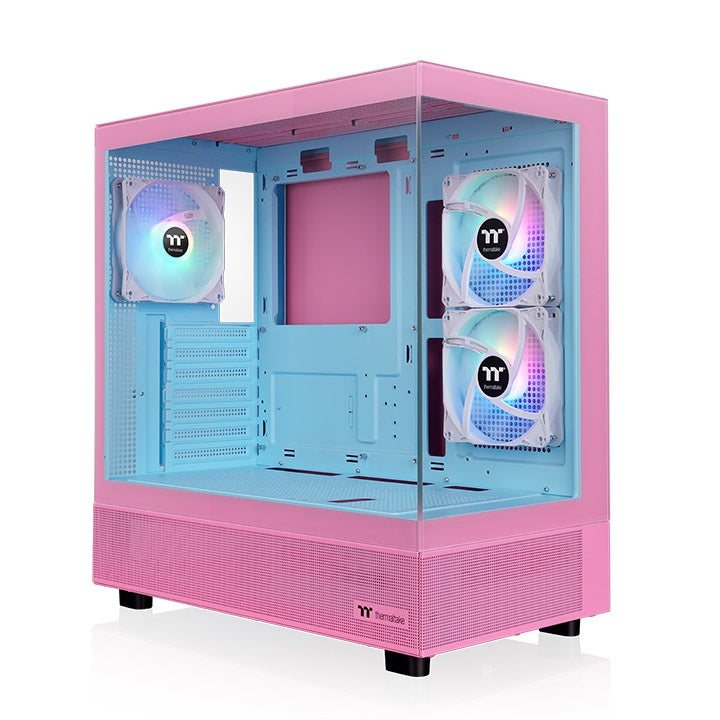 View 270 Plus TG ARGB Bubble Pink Mid Tower Chassis – Thermaltake