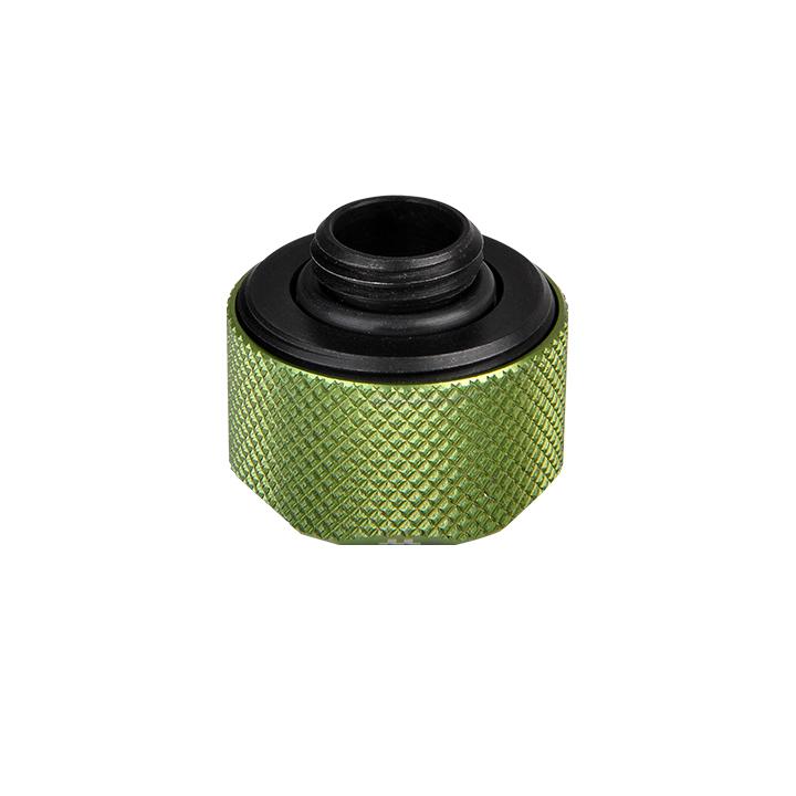 Pacific C-PRO G1/4 PETG Tube 16mm OD Compression – Green (6-Pack Fittings)