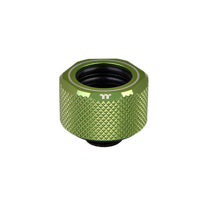 Pacific C-PRO G1/4 PETG Tube 16mm OD Compression – Green (6-Pack Fittings)