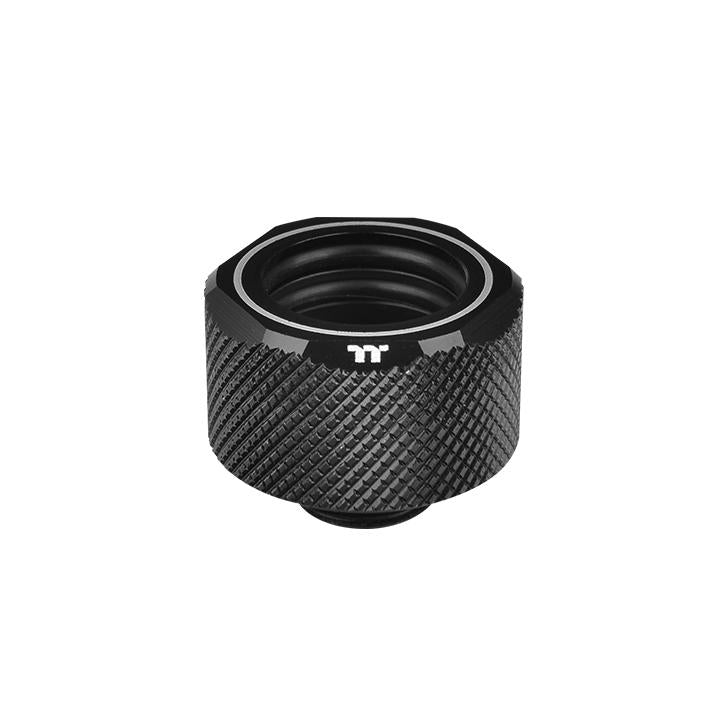 Pacific C-PRO G1/4 PETG Tube 16mm OD Compression – Black (6-Pack Fittings)