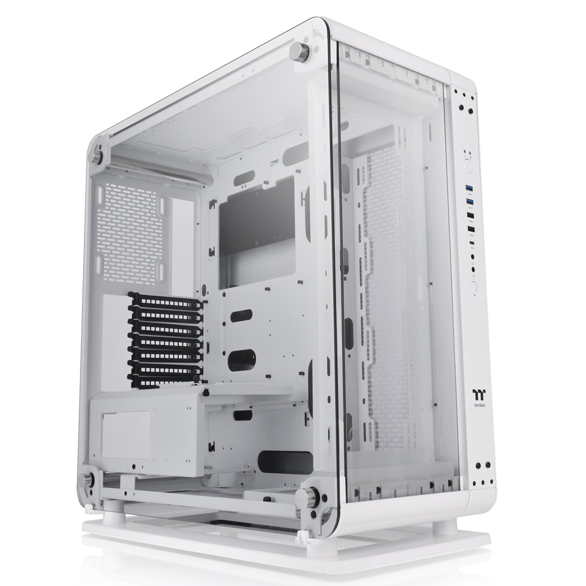 Core P6 Tempered Glass Snow Mid Tower Chassis – Thermaltake Australia