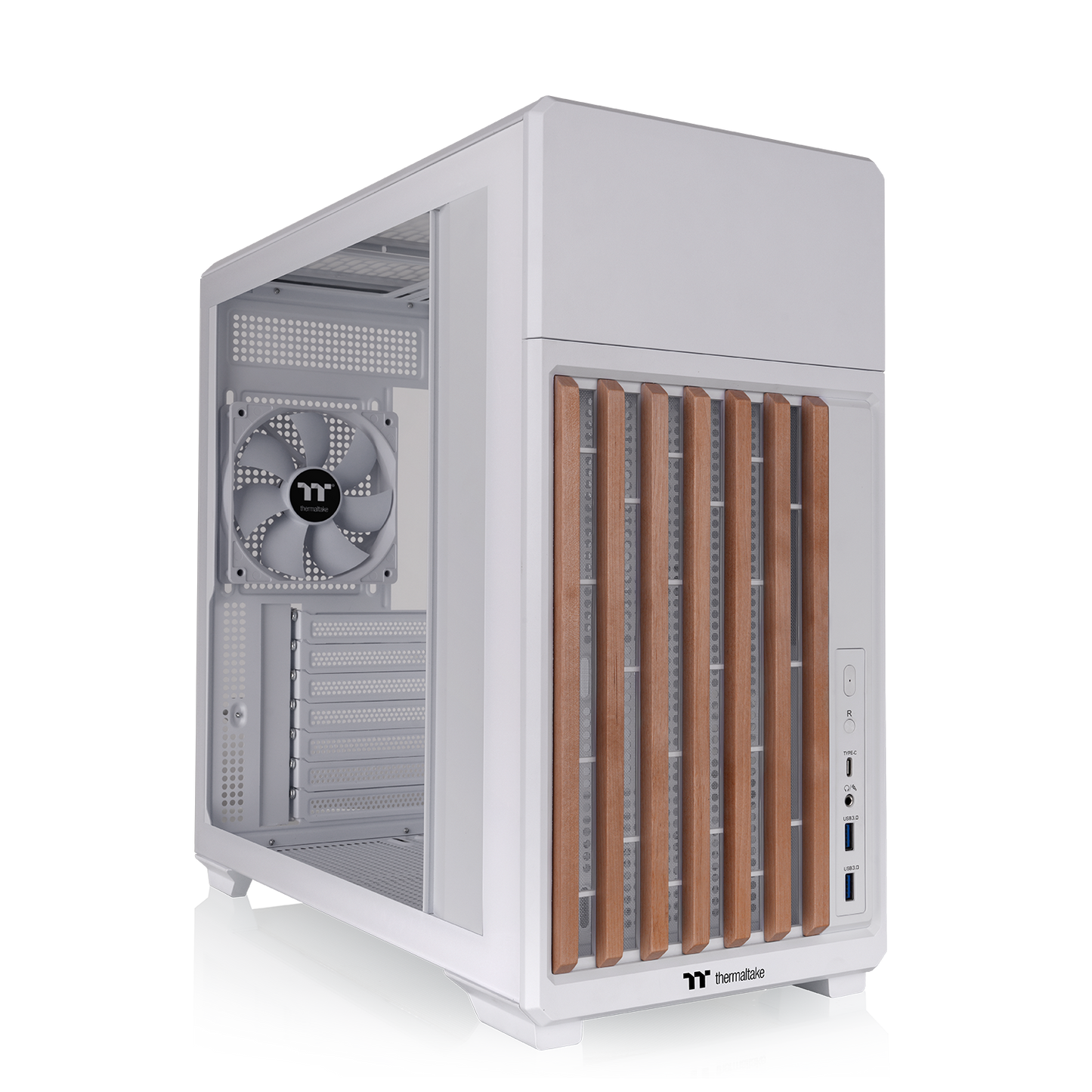 TR300 WS Tempered Glass Mid Tower Case Snow Wood Edition