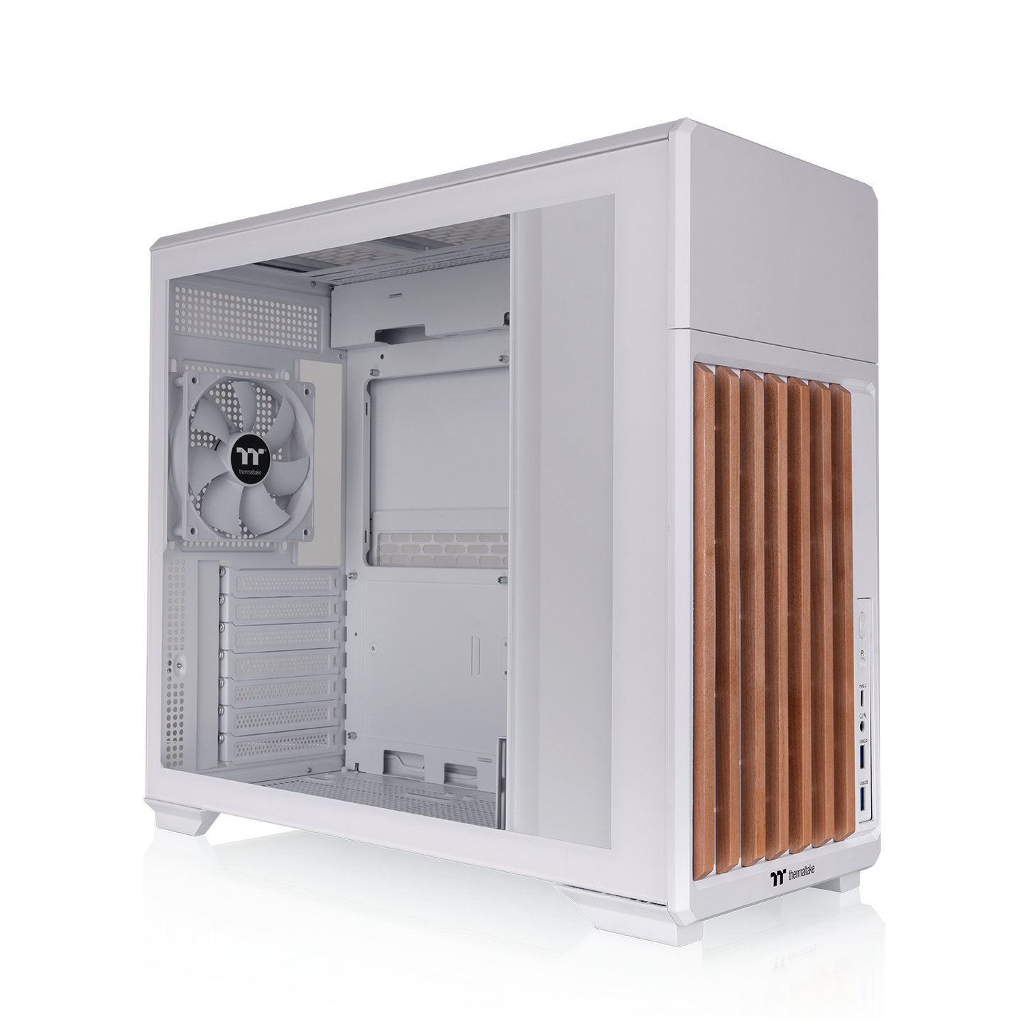 TR300 WS Tempered Glass Mid Tower Case Snow Wood Edition