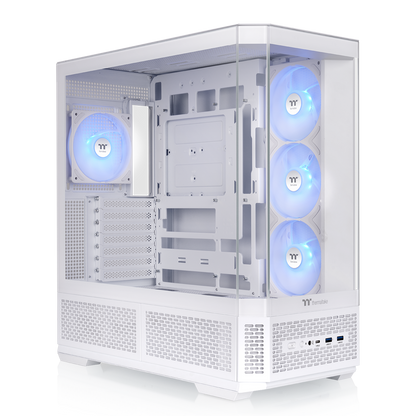 View 370 TG ARGB Mid Tower Chassis - Snow Edition