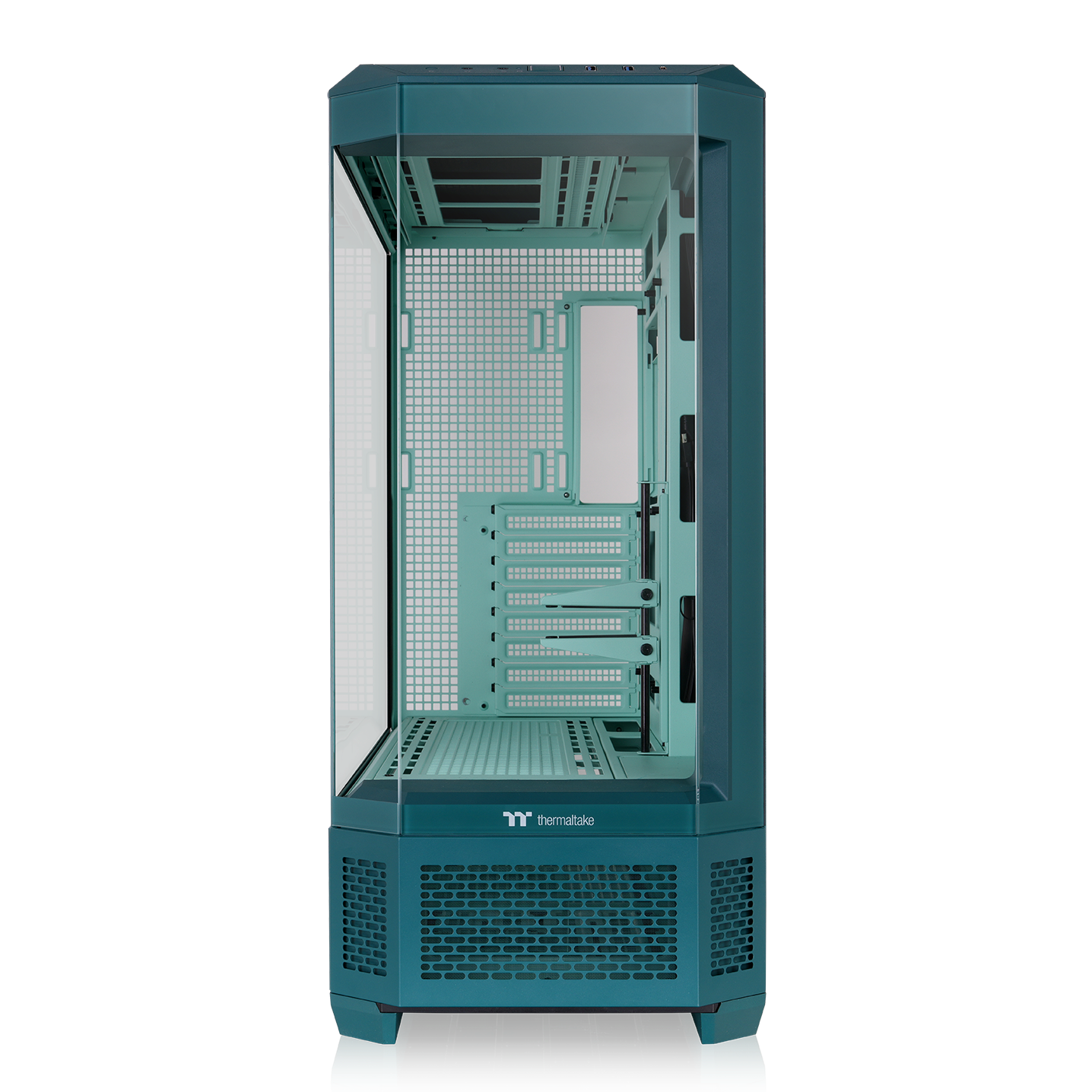 View 600 TG Transformative Teal Full Tower Chassis