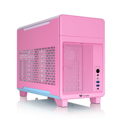 TR100 Bubble Pink Mini Tower Chassis