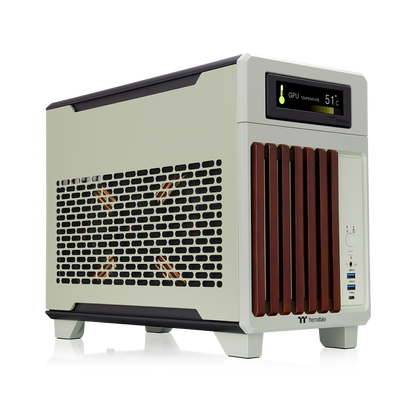 TR100 WS Matcha Green Mini Tower Chassis