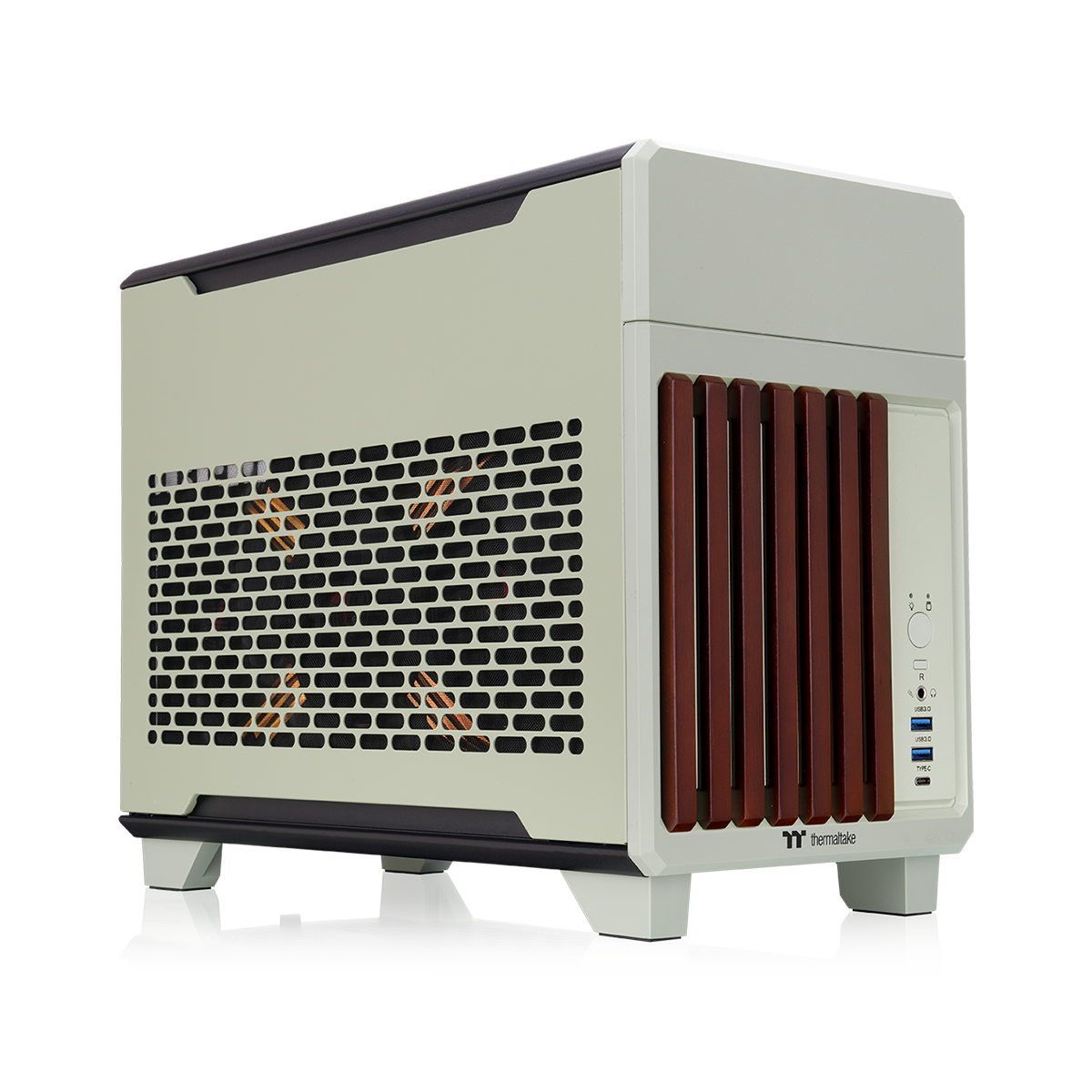 TR100 WS Matcha Green Mini Tower Chassis