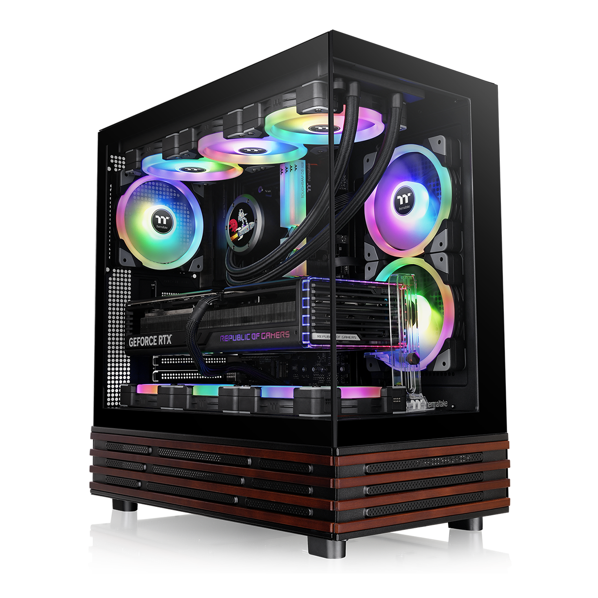 View 270 Plus WS ARGB Mid Tower Chassis Black Wood Edition