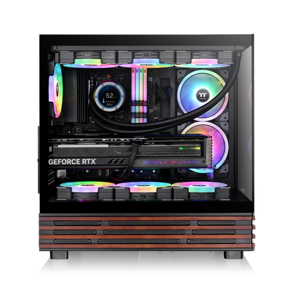 View 270 Plus WS ARGB Mid Tower Chassis Black Wood Edition