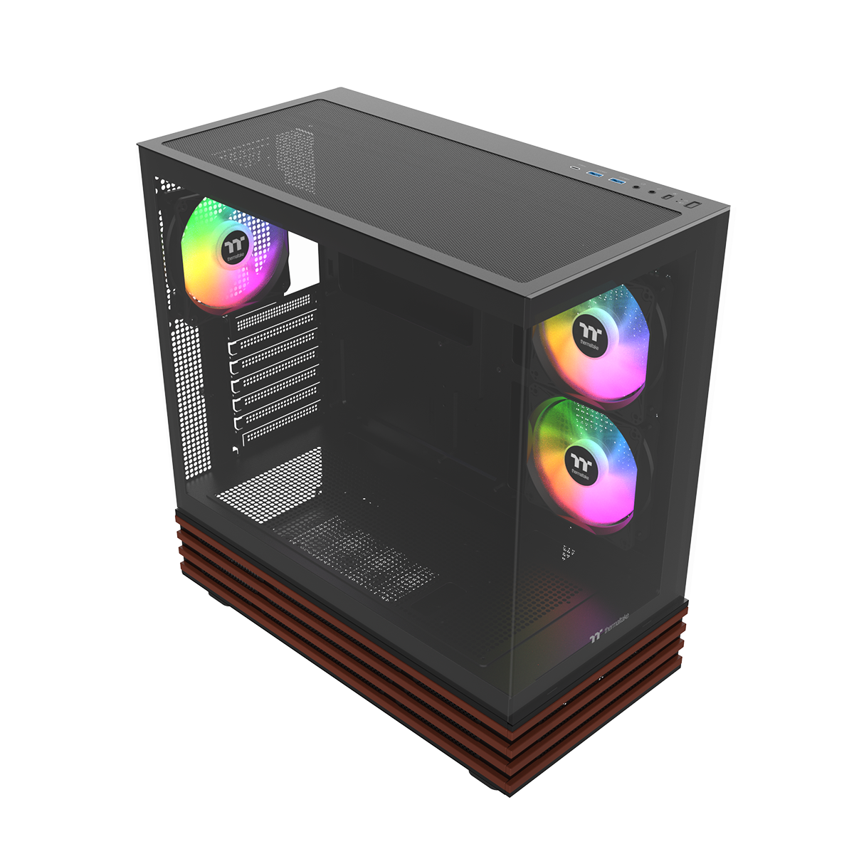 View 270 Plus WS ARGB Mid Tower Chassis Black Wood Edition