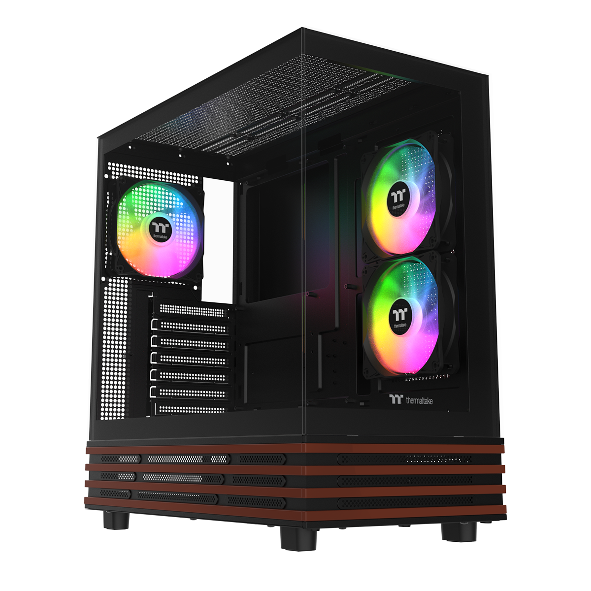 Ws View Plus View 270 Plus WS ARGB Mid Tower Chassis Black Wood Edition ...