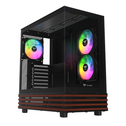 View 270 Plus WS ARGB Mid Tower Chassis Black Wood Edition