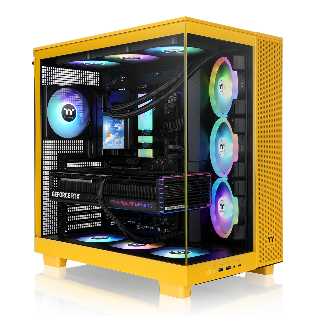 View 380 XL TG ARGB Bumblebee Mid Tower Chassis