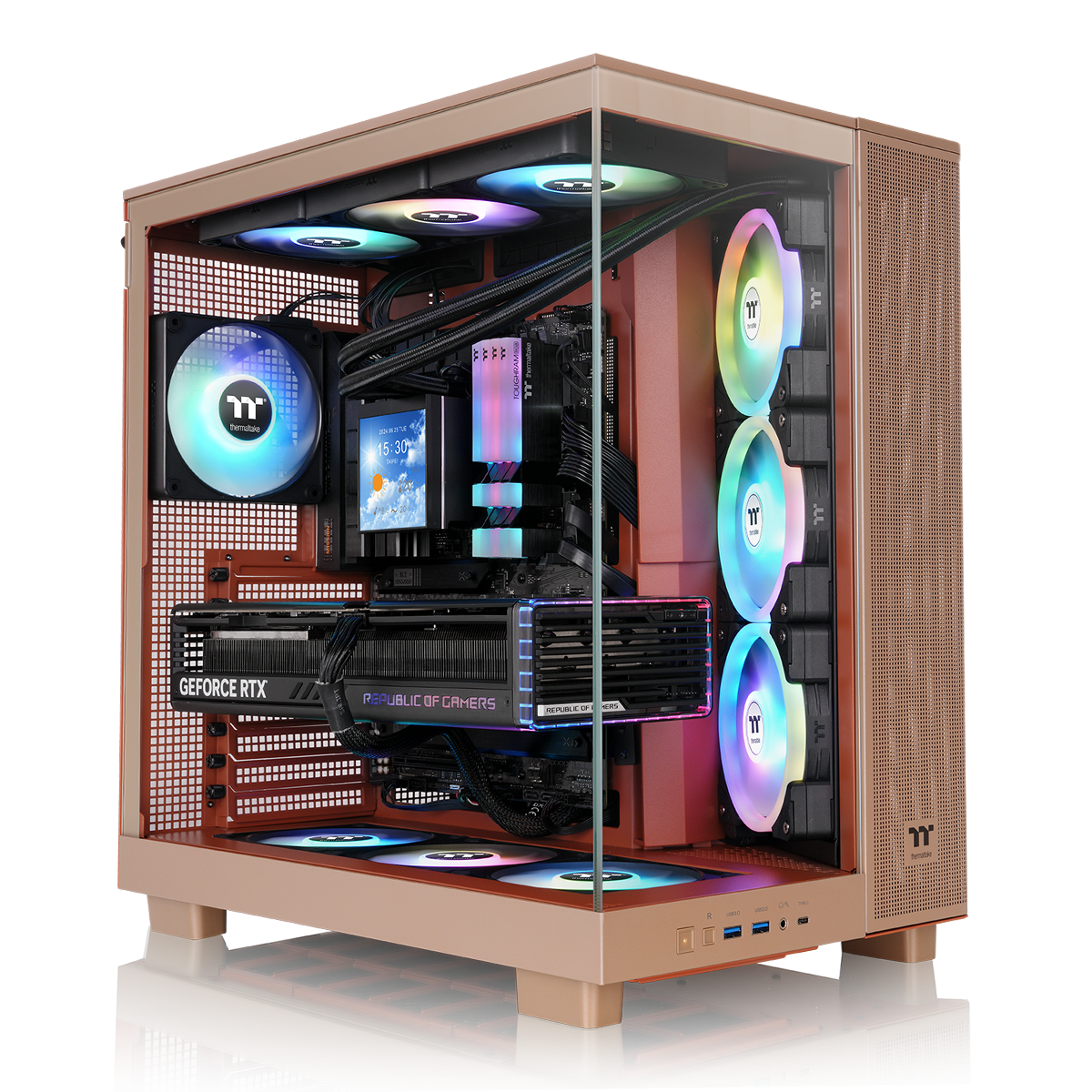 View 380 XL TG ARGB Gravel Sand Mid Tower Chassis