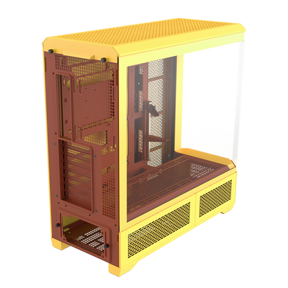 View 600 TG Butter Caramel Full Tower Chassis