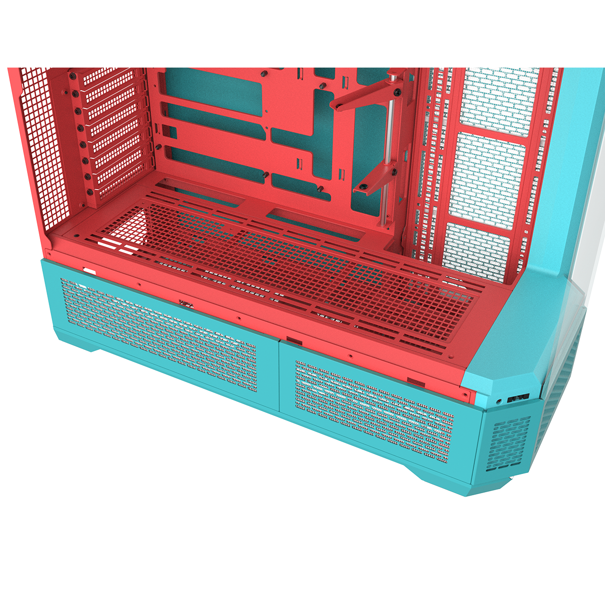 View 600 TG Mint Strawberry Full Tower Chassis