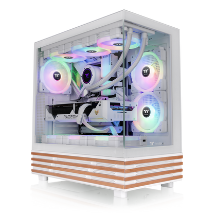 View 270 Plus WS ARGB Mid Tower Case Snow Wood Edition