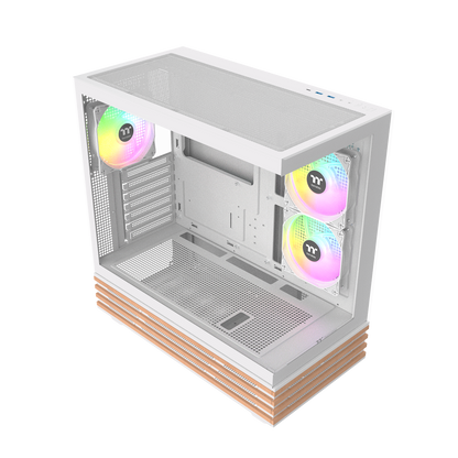 View 270 Plus WS ARGB Mid Tower Case Snow Wood Edition