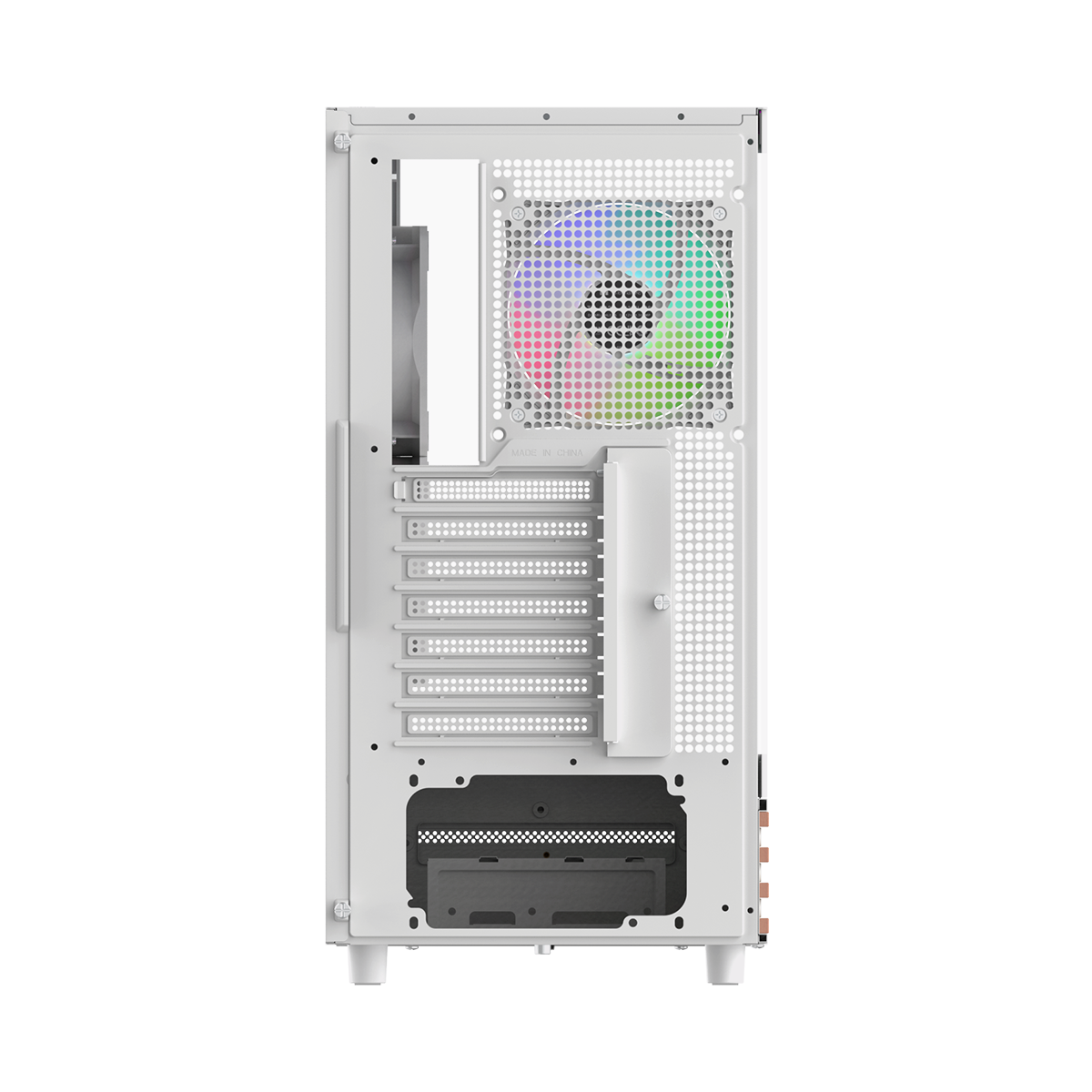 View 270 Plus WS ARGB Mid Tower Case Snow Wood Edition