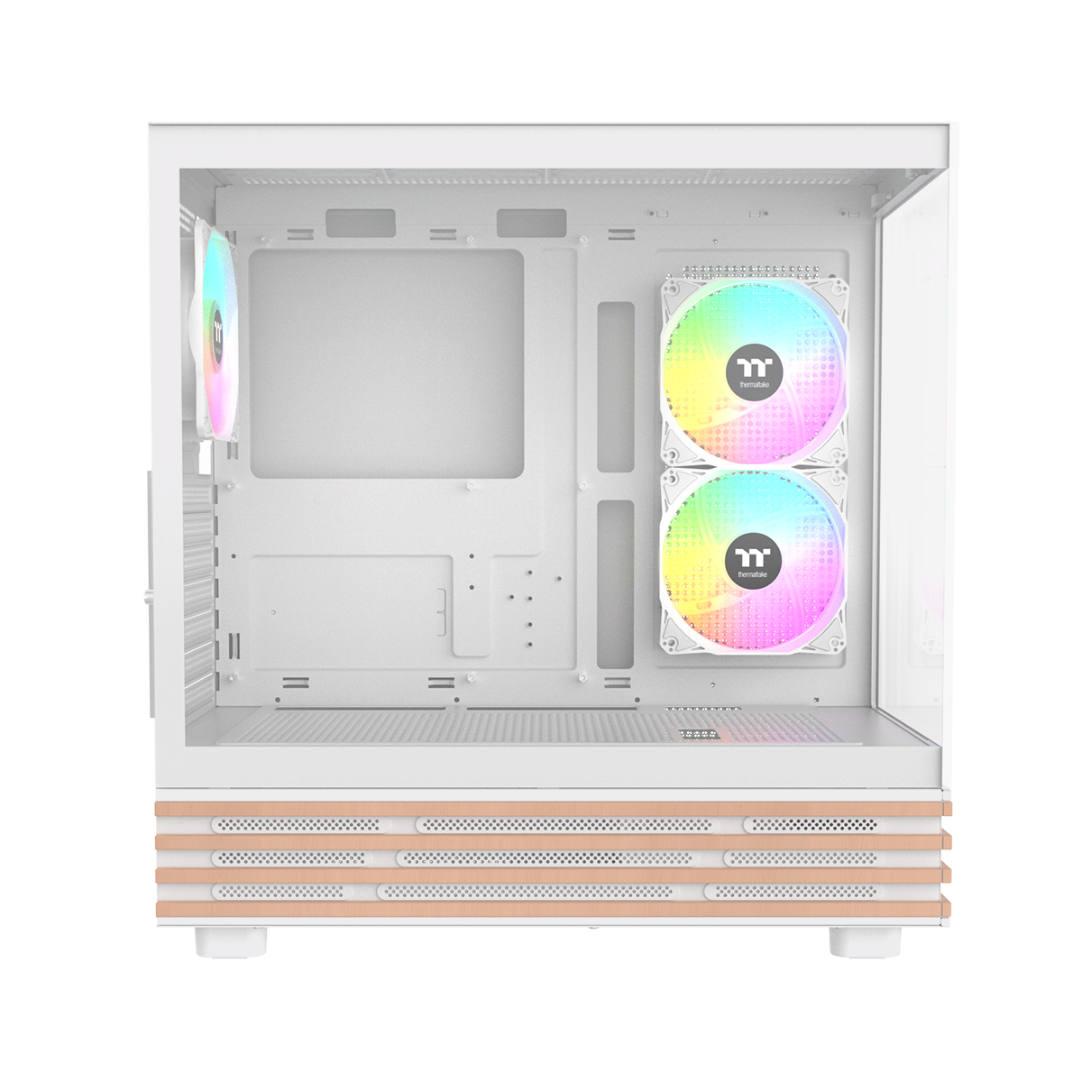 View 270 Plus WS ARGB Mid Tower Case Snow Wood Edition