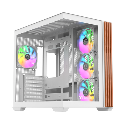 View 380 WS ARGB Mid Tower Case Snow Wood Edition