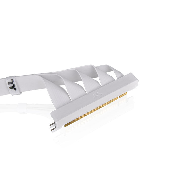 PCI-E 4.0 Dual 90 Degree Riser Cable 400mm Snow – Thermaltake