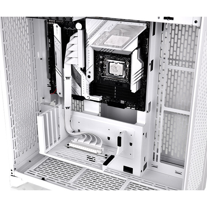 PCI-E 4.0 Dual 90 Degree Riser Cable 400mm Snow – Thermaltake