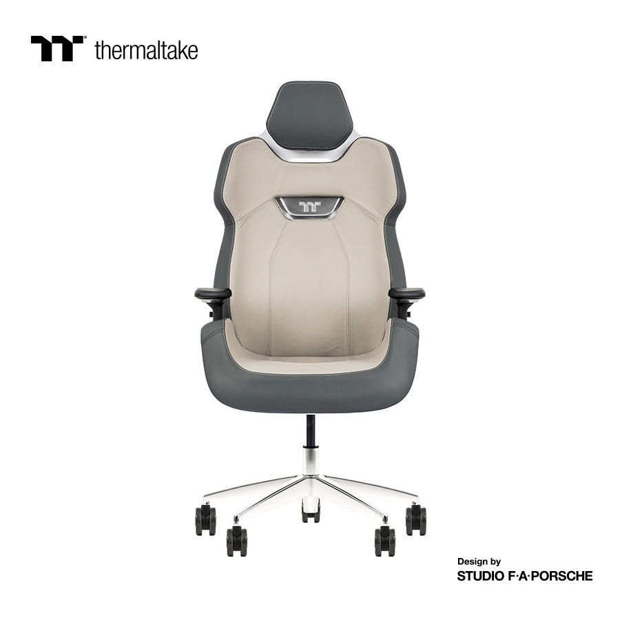 ARGENT E700 Real Leather Gaming Chair (Glacier White with Slate Gray) Design by Studio F. A. Porsche