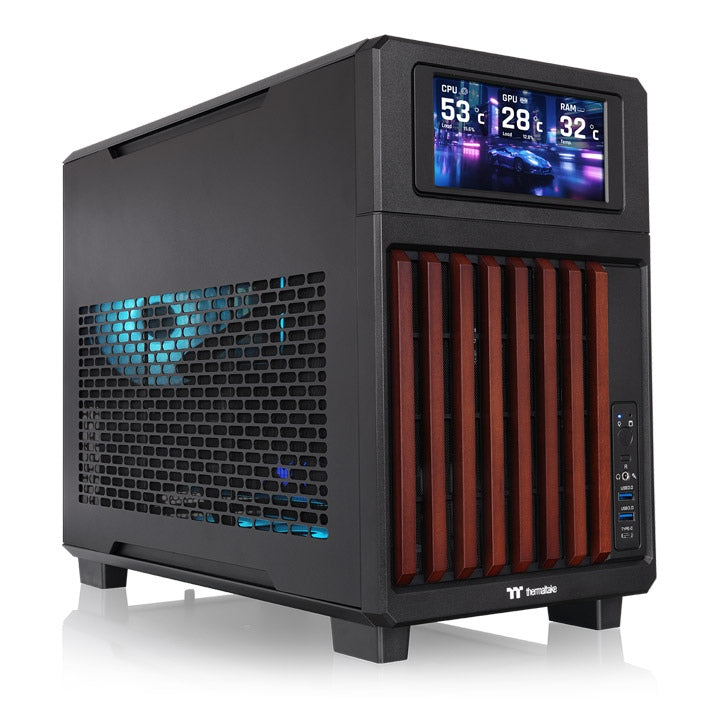 TR200 WS Micro ATX Case Black Wood Edition