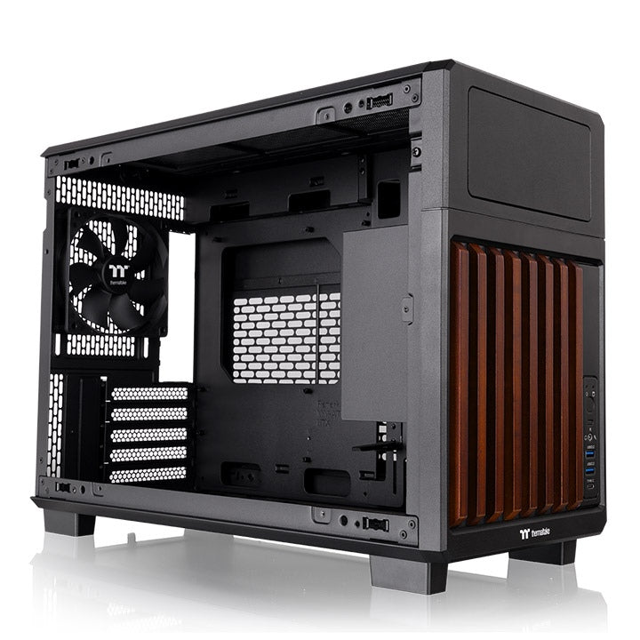 TR200 WS Micro ATX Case Black Wood Edition