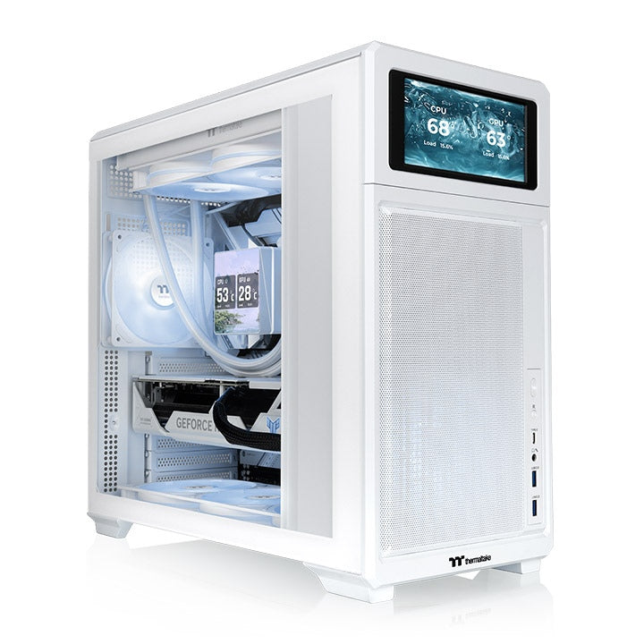 TR300 Tempered Glass Mid Tower Case Snow Edition  