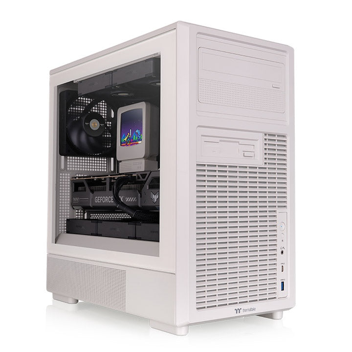 Retro 260 Tempered Glass Micro ATX Case Beige Edition