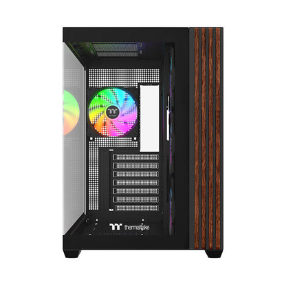 View 380 WS ARGB Mid Tower Case Black Wood Edition