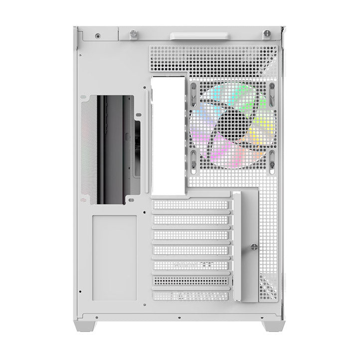 View 380 WS ARGB Mid Tower Case Snow Wood Edition