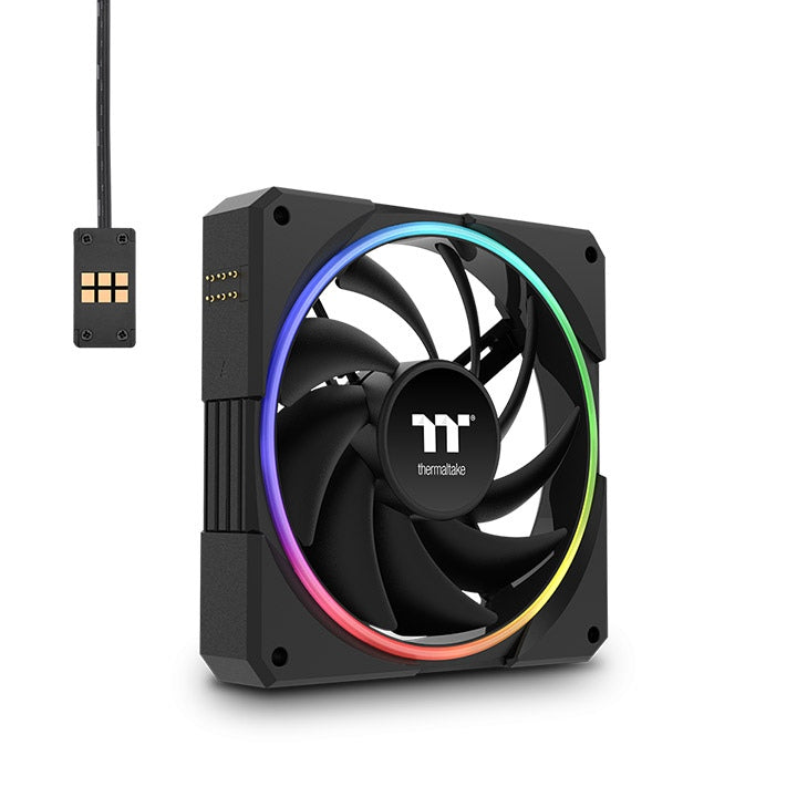 TS120 EX RGB Magnetic Quick Connect PWM Fan Black Edition - 3 Fan Pack