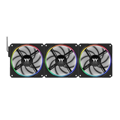 TS120 EX RGB Magnetic Quick Connect PWM Fan Black Edition - 3 Fan Pack