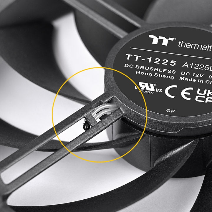 TS120 EX RGB Magnetic Quick Connect PWM Fan Black Edition - 3 Fan Pack
