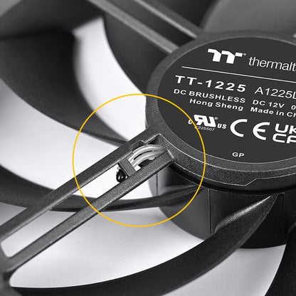 TS120 EX RGB Magnetic Quick Connect PWM Fan Black Edition - 3 Fan Pack