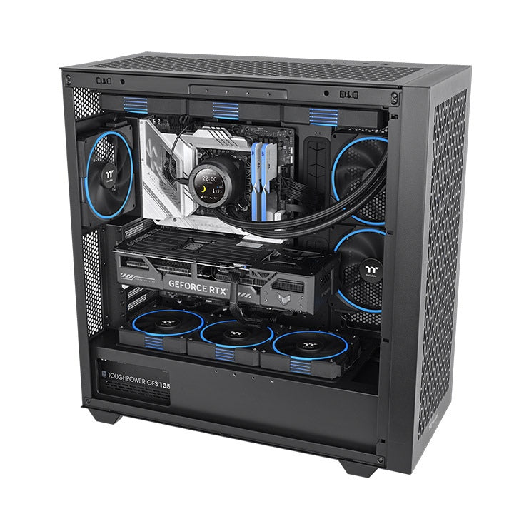 TS120 EX RGB Magnetic Quick Connect PWM Fan Black Edition - 3 Fan Pack
