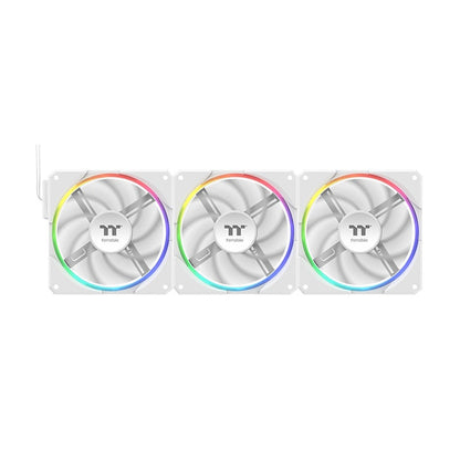 TS120 EX RGB Magnetic Quick Connect PWM Fan White Edition - 3 Fan Pack