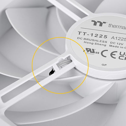 TS120 EX RGB Magnetic Quick Connect PWM Fan White Edition - 3 Fan Pack