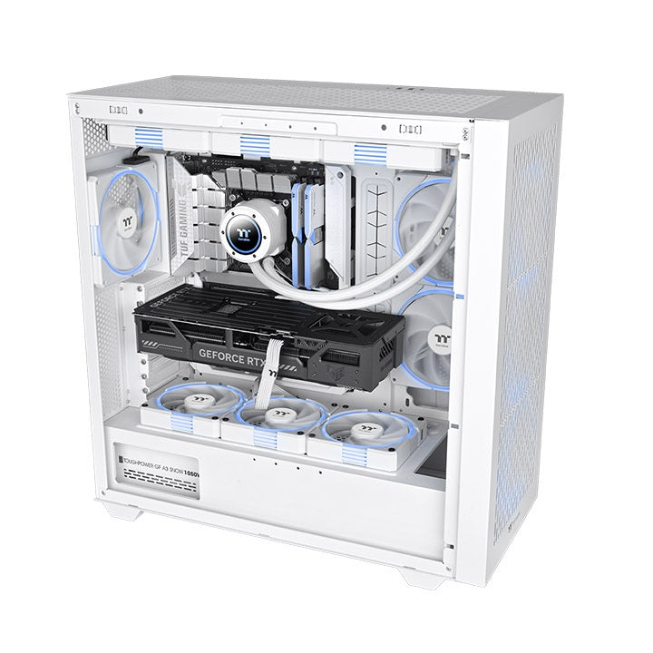 TS120 EX RGB Magnetic Quick Connect PWM Fan White Edition - 3 Fan Pack