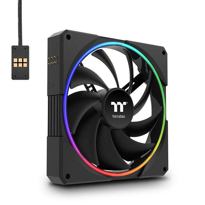 TS140 EX RGB Magnetic Quick Connect PWM Fan Black Edition - 3 Fan Pack