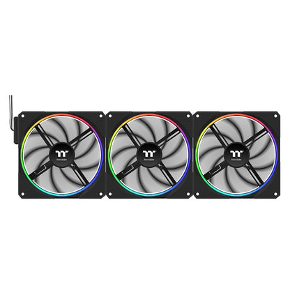 TS140 EX RGB Magnetic Quick Connect PWM Fan Black Edition - 3 Fan Pack