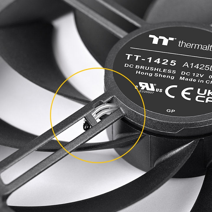 TS140 EX RGB Magnetic Quick Connect PWM Fan Black Edition - 3 Fan Pack