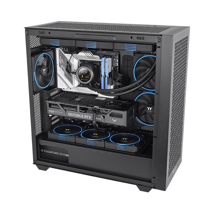 TS140 EX RGB Magnetic Quick Connect PWM Fan Black Edition - 3 Fan Pack