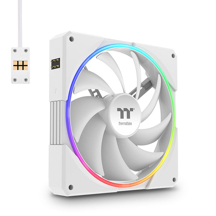 TS140 EX RGB Magnetic Quick Connect PWM Fan White Edition - 3 Fan Pack