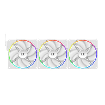 TS140 EX RGB Magnetic Quick Connect PWM Fan White Edition - 3 Fan Pack