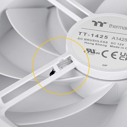TS140 EX RGB Magnetic Quick Connect PWM Fan White Edition - 3 Fan Pack
